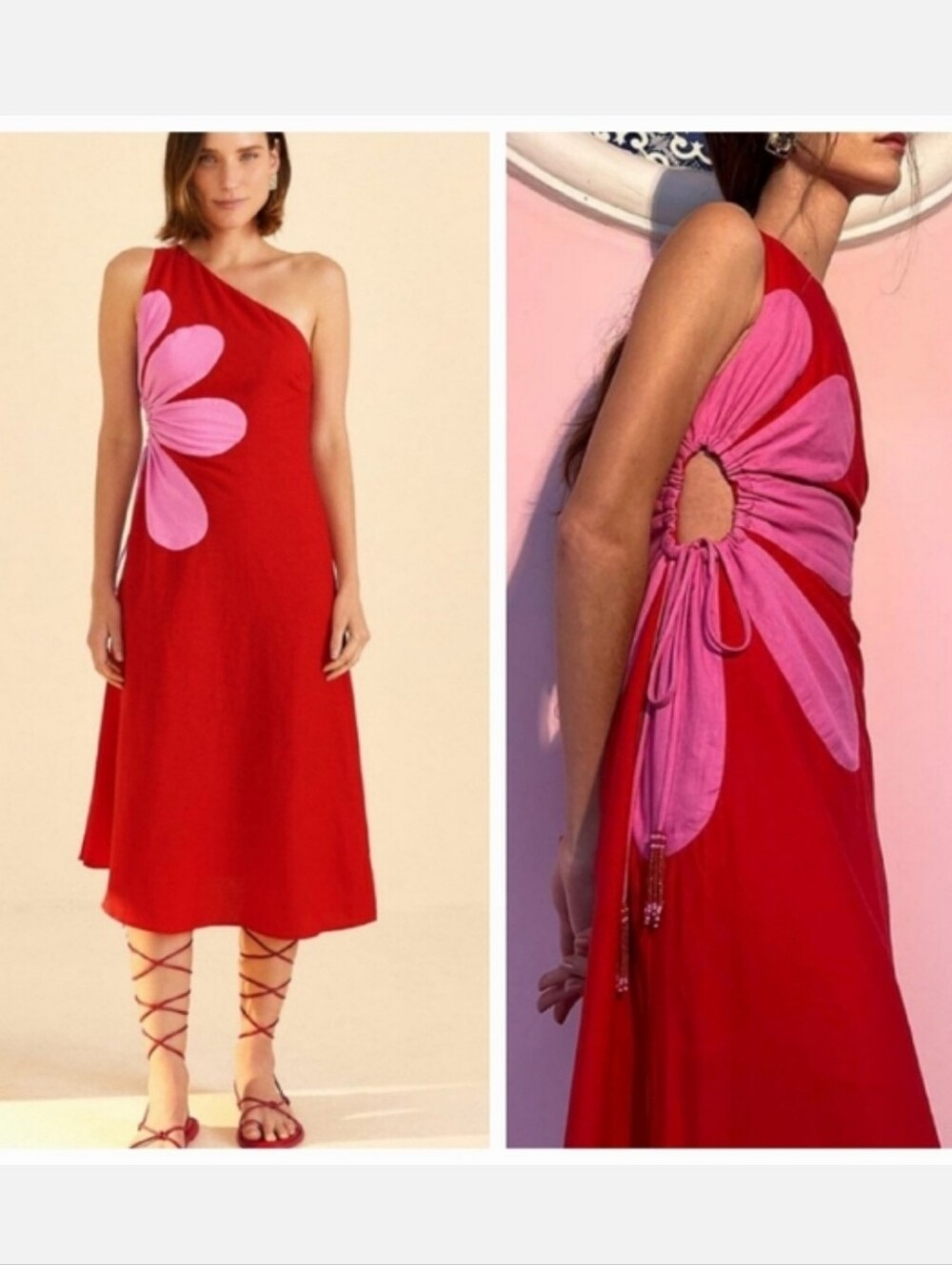 Farm Rio One Shoulder Mididress - Picture 1 of 9